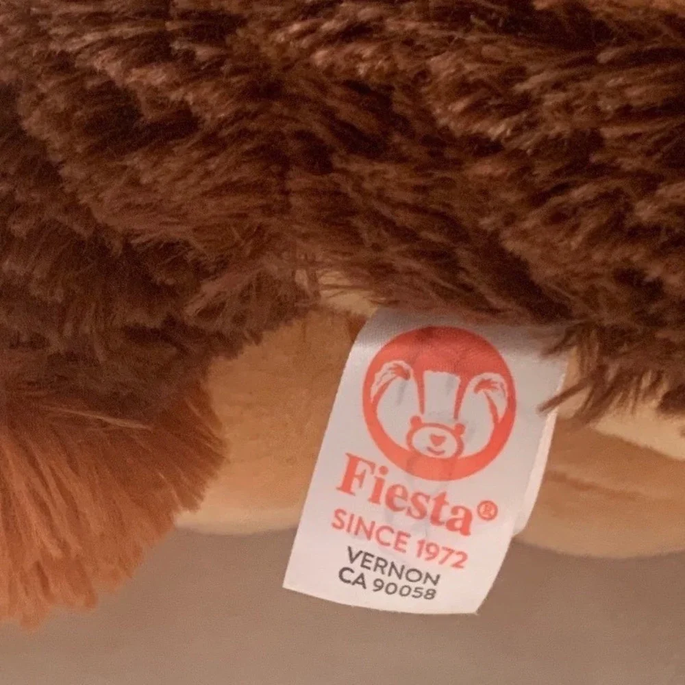 Fiesta Brown White Goat Plush 16